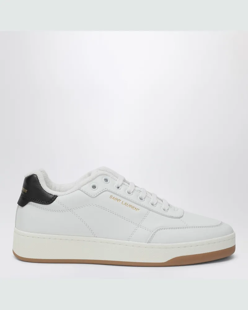 Saint Laurent Weiße SL/61 Sneaker aus glattem Leder 