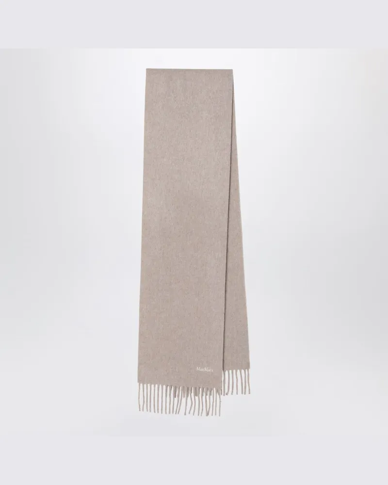 Max Mara Wollschal in Beige Beige