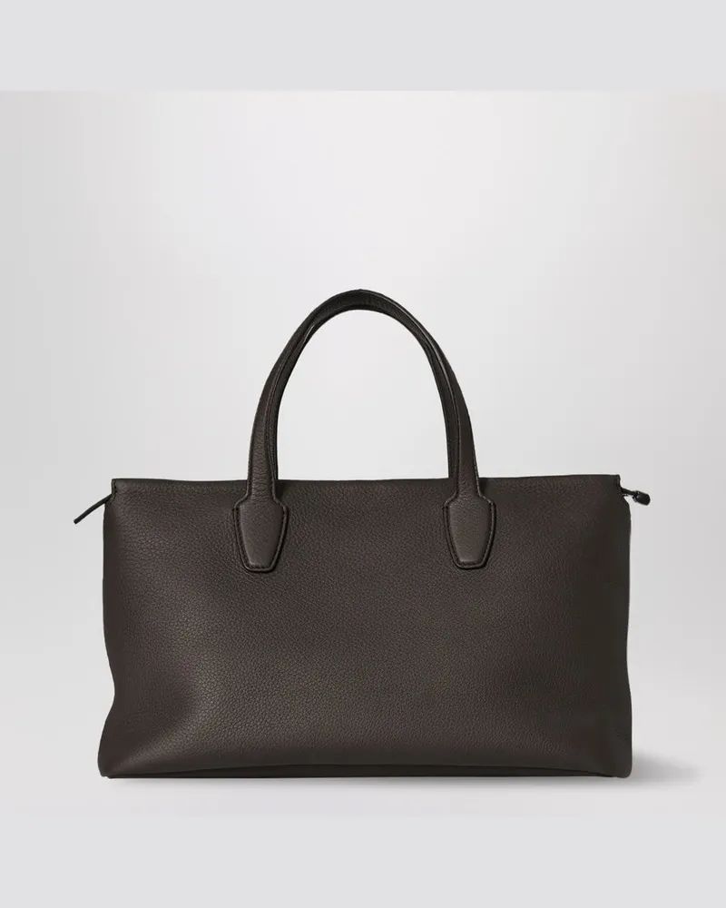 The Row Marcel Tasche aus dunkelbraunem Leder Braun