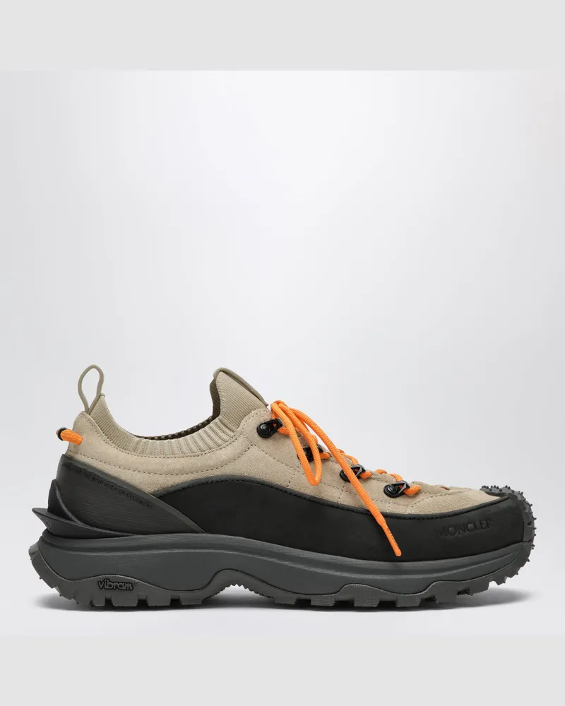 Moncler Sneaker Trailgrip Lite3 aus Veloursleder in Beige Beige