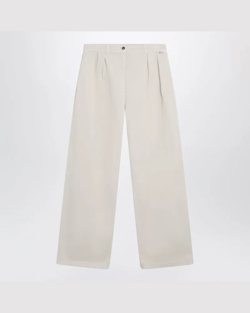 Prada Sand-colored trousers in gabardine Beige