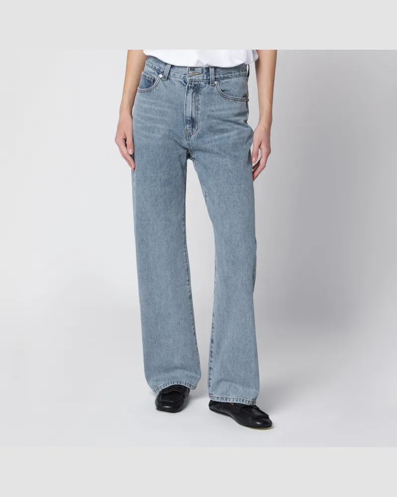 Dunst Essential hellblaue Baumwolljeans mit geradem Bein Light