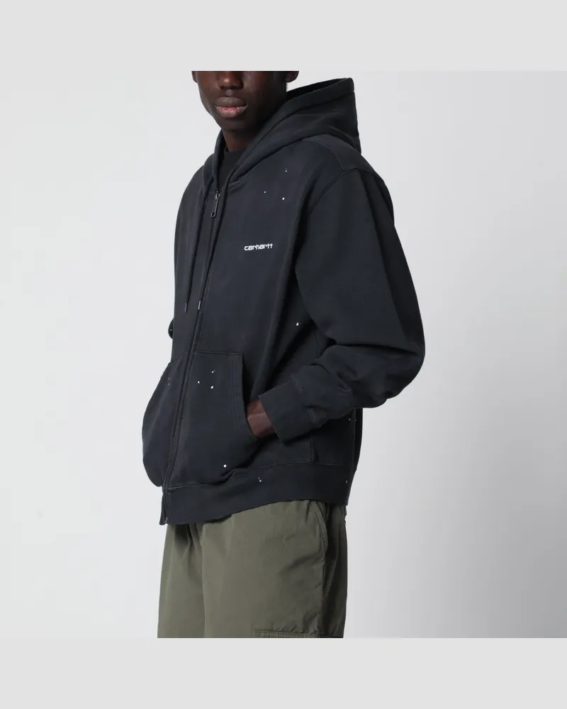 Carhartt WIP Sweatjacke Hooded Painter mit Zip aus Baumwolle grau Grey