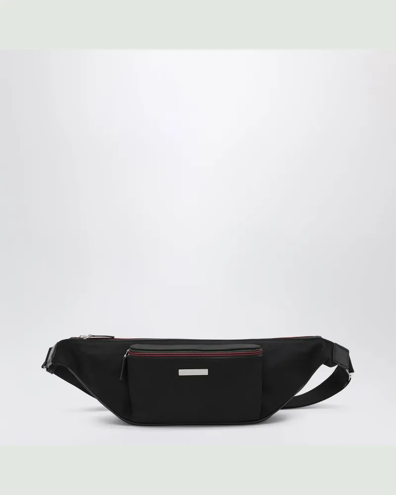 Gucci Gürteltasche Flatpack schwarz aus GG-Gewebe Black