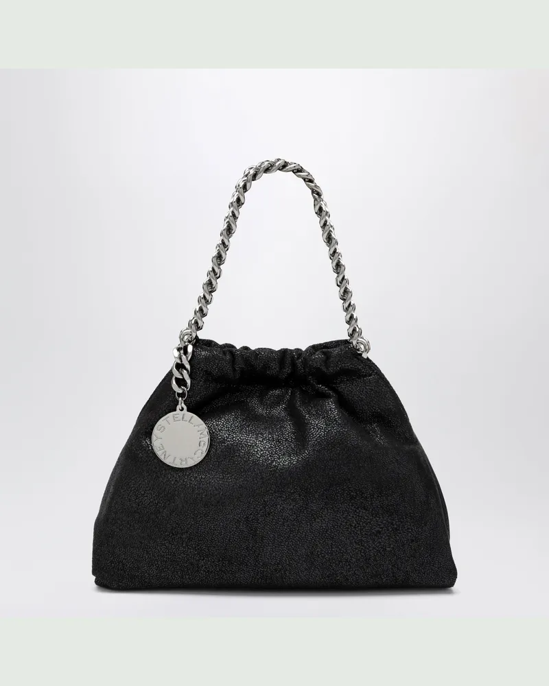 Stella McCartney Schwarze Falabella Mini Umhängetasche Mit Kordelzug 