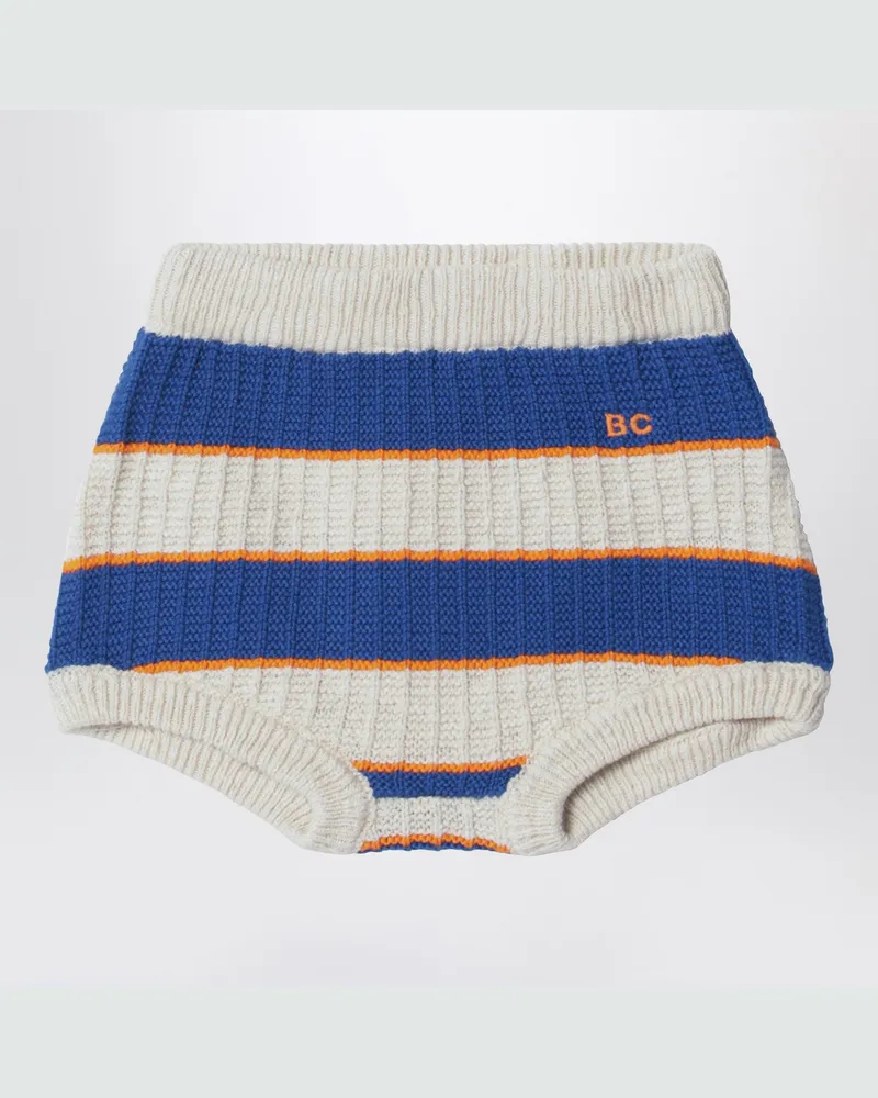 BOBO CHOSES BC Shorts mit weißen und hellblauen Streifen Blue