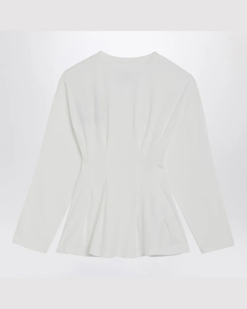 DOUUOD James Pullover aus Baumwolle in Elfenbein Weiß