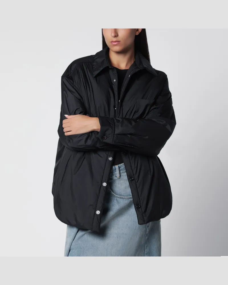 Maison Margiela Oversize-Daunenjacke schwarz aus Polyamid Black