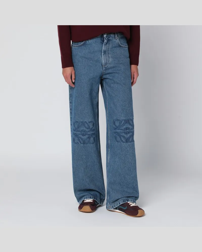 Loewe Blaue Anagramm-Jeans Blau