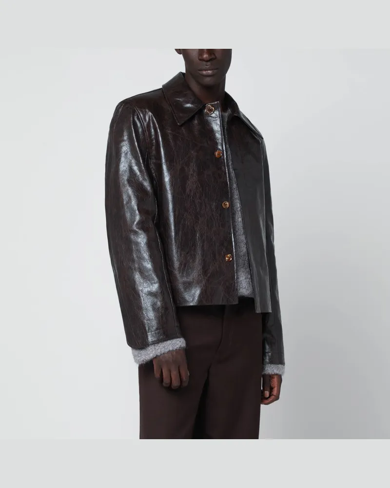 Séfr Keane Jacke braun aus beschichtetem Polyester Braun