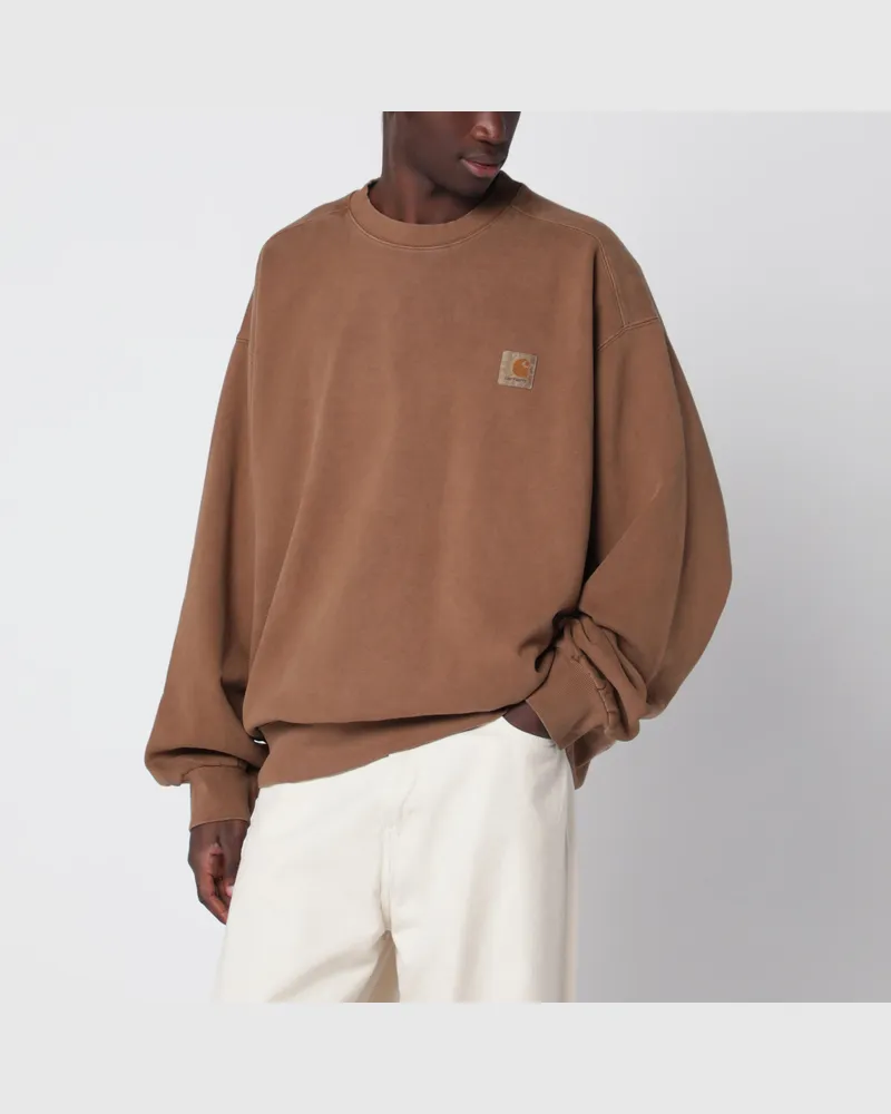 Carhartt WIP Vista braunes Baumwoll-Sweatshirt Brown