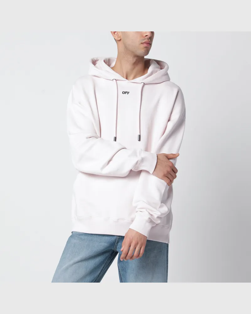 OFF-WHITE Paint Arrow Hoodie mit Logo und Print Purple