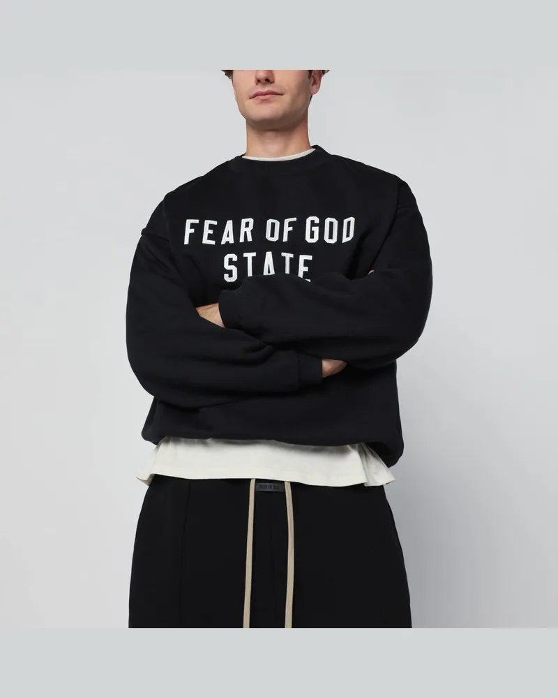 Fear of God Schwarzes 90's Sweatshirt mit Rundhalsausschnitt Schwarz