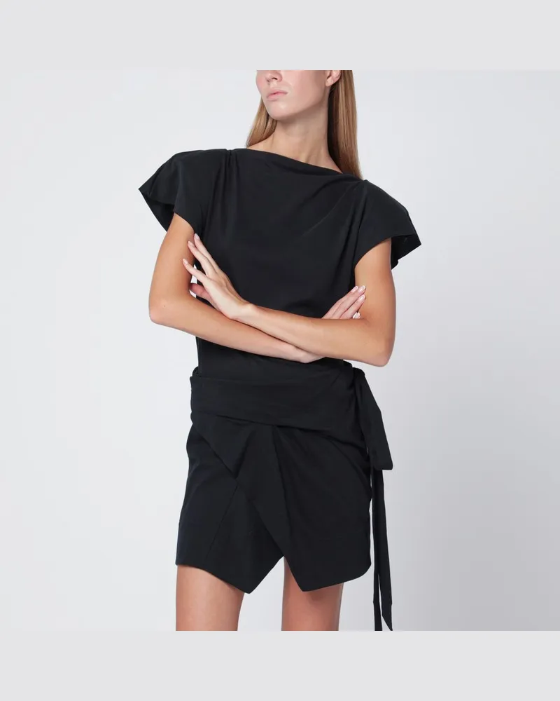 Isabel Marant Asymmetrisches T-Shirt Sebani in Schwarz Schwarz