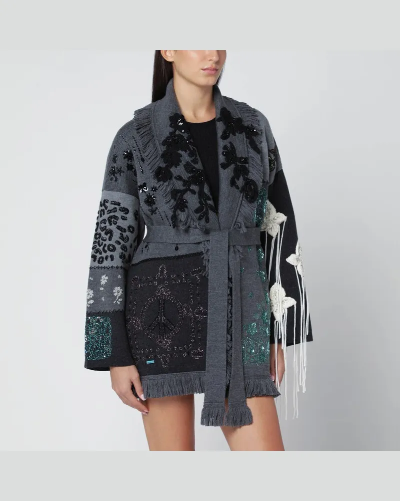Alanui Dunkelgrauer „Midnight In Manhattan"-Cardigan Grau