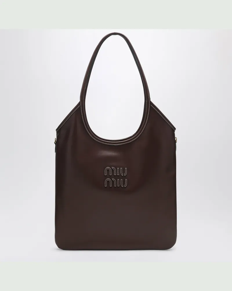 Miu Miu Handtasche IVY aus braunem Radica Leder Brown