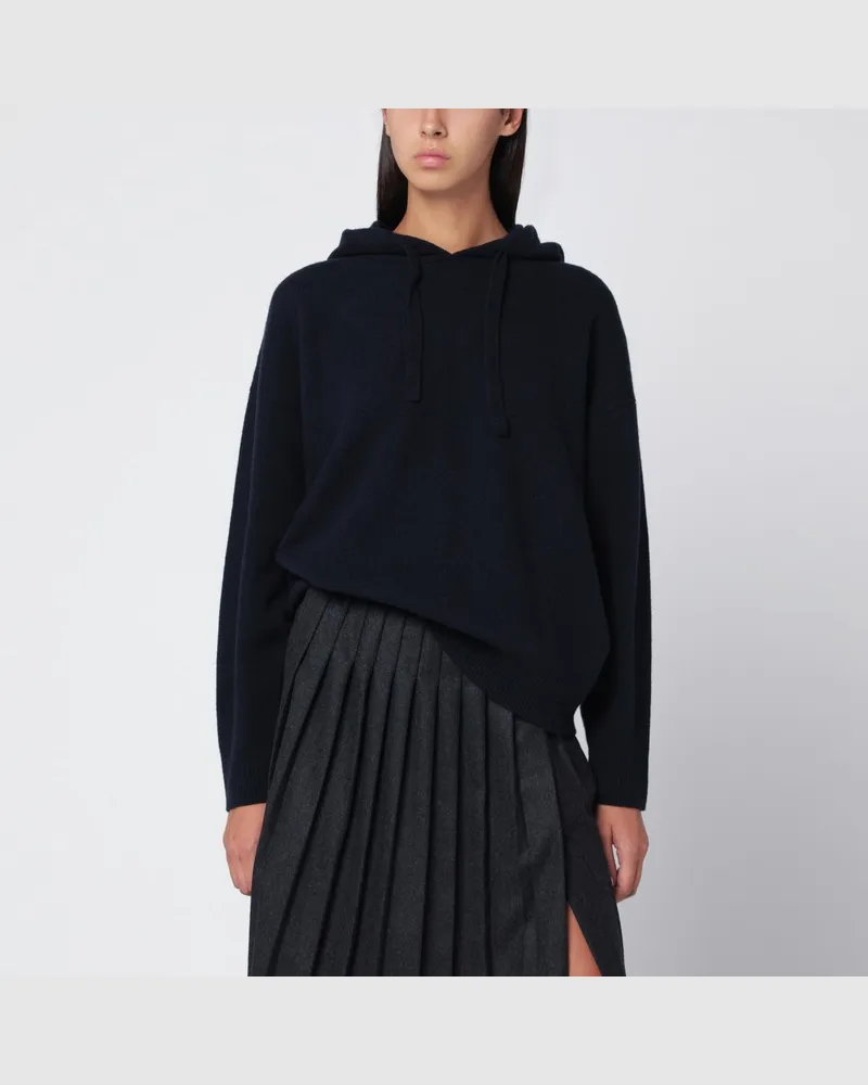 Roberto Collina Dunkelblaues Sweatshirt aus Wolle Blau