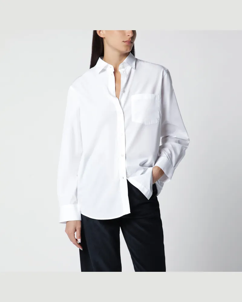 Róhe Optisch weißes Baumwollhemd White