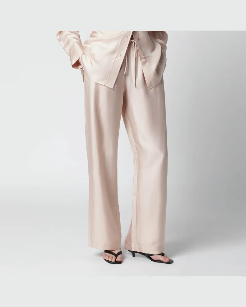 Róhe Hellrosa Seidenhose Pink