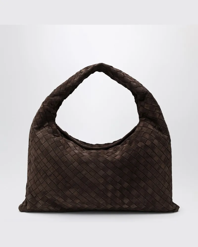 Bottega Veneta Kleine Tasche Hop aus Wildleder fondant Braun