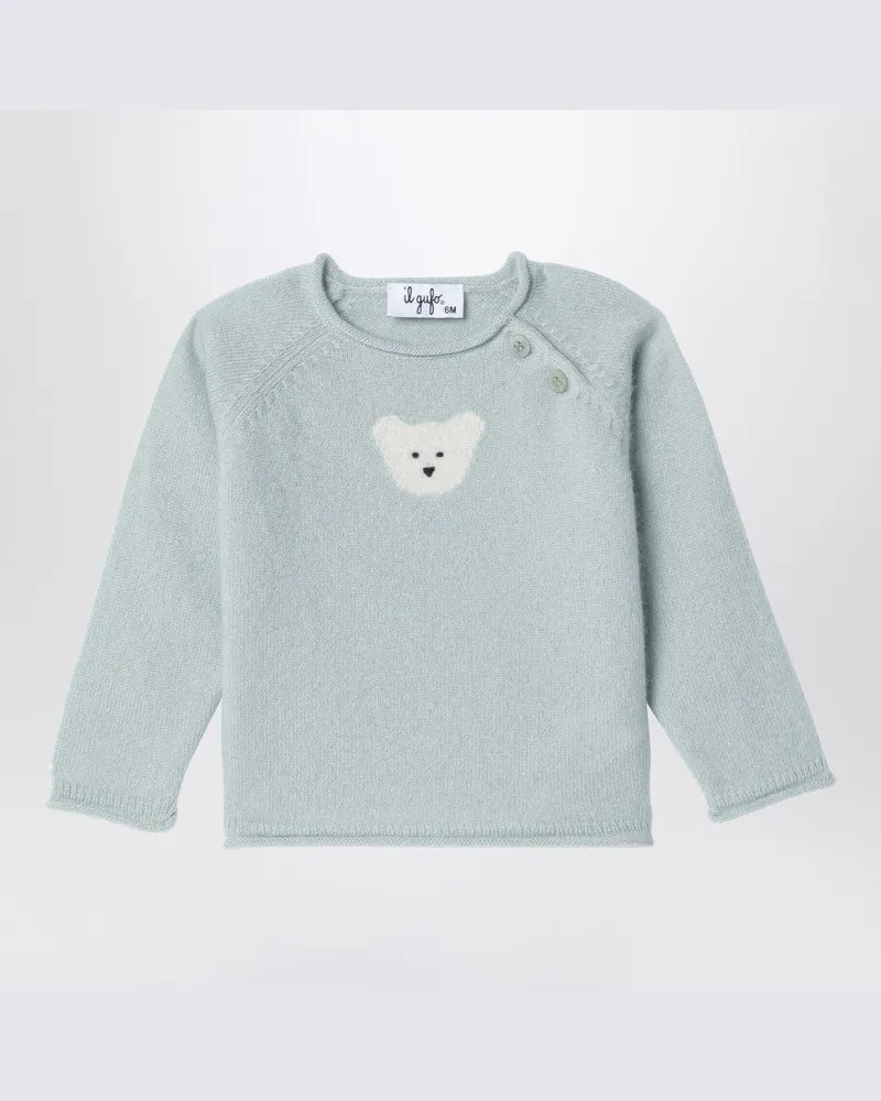 Il Gufo Hellgrüner Pullover aus Wolle Green