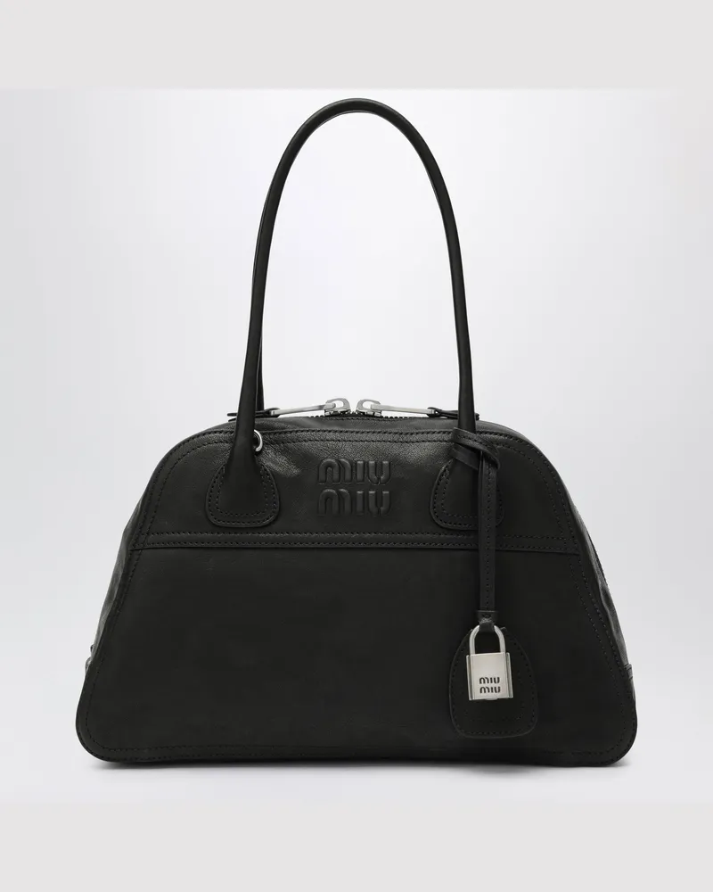Miu Miu Vivant Handtasche aus Nappaleder in Schwarz Black