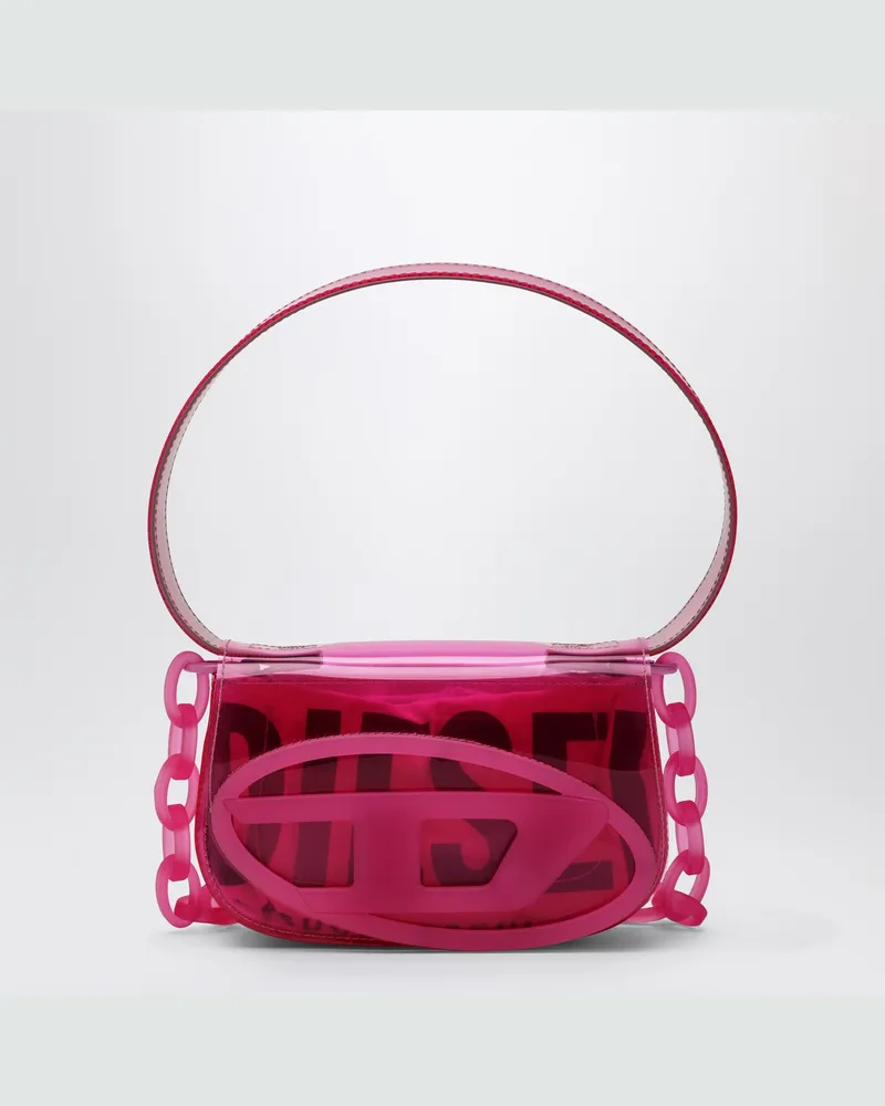 Diesel 1DR Schultertasche aus TPU rosa Pink