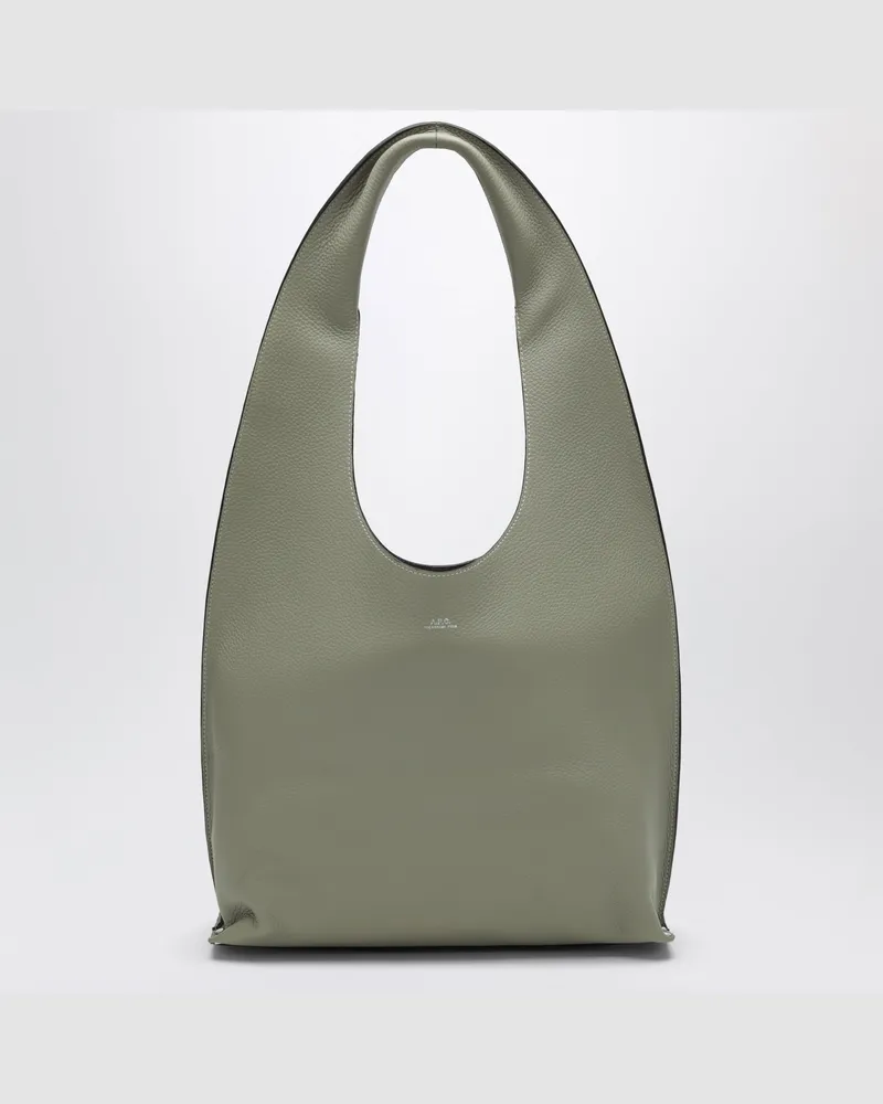A.P.C. Pastellgrüne Neige Clou Ledertasche Green