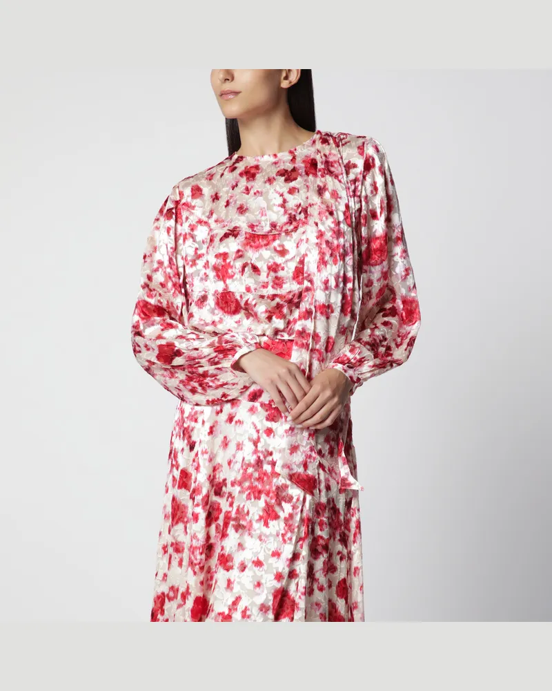 Isabel Marant Firma Bluse aus bedrucktem Seiden-Dévoré-Georgette Multicolor