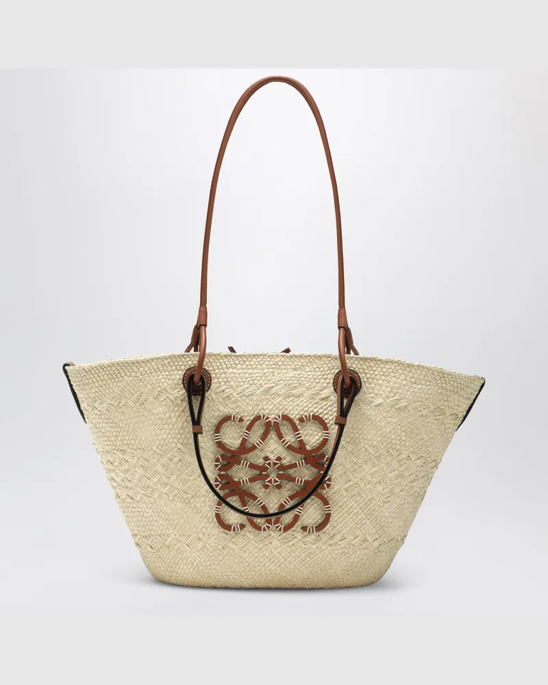 Loewe Mittlere Anagram Basket Tasche in Natur/Tan Beige