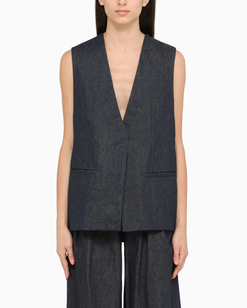 Amiri Blaue Baumwollweste Blue