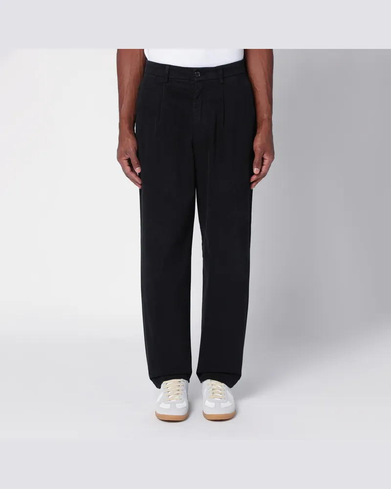 Department 5 Schwarze Hose aus Baumwolle Black