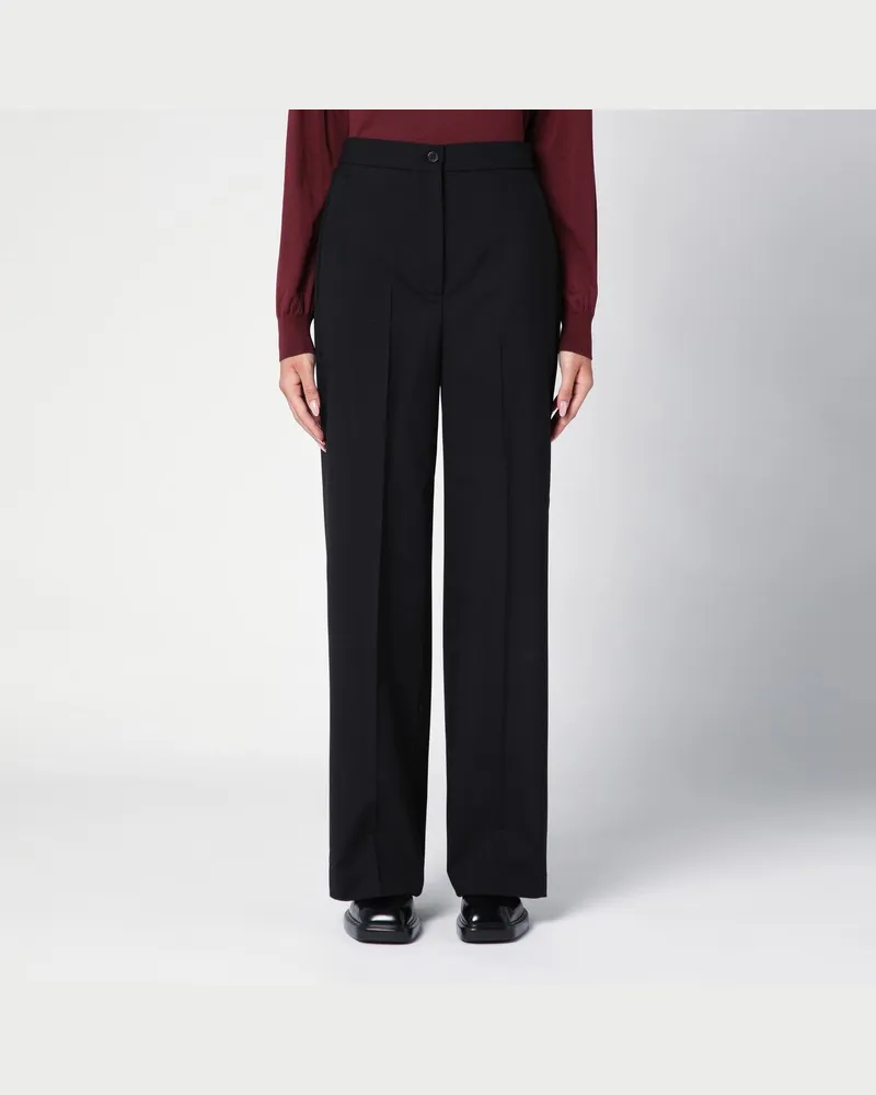 Department 5 Schwarze Hose aus Wollgemisch Schwarz