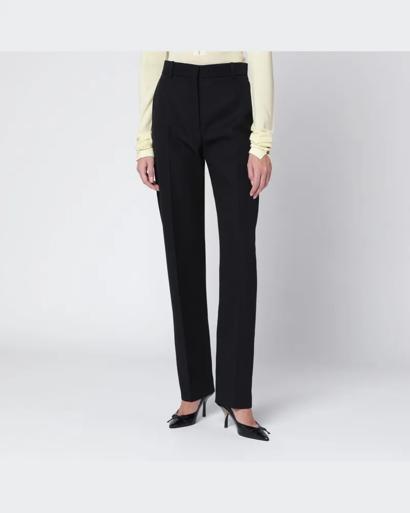 Jacquemus Schwarze Wollhose Schwarz