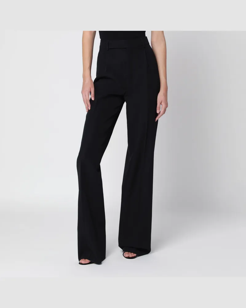 Saint Laurent Schwarze Anzughose aus Schurwolle Black