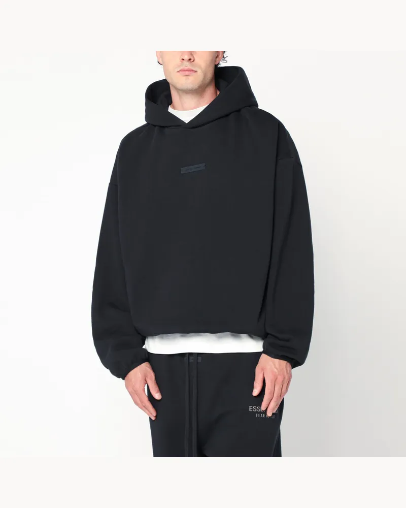 Fear of God Schwarzes Sweatshirt aus angerauter Baumwolle 