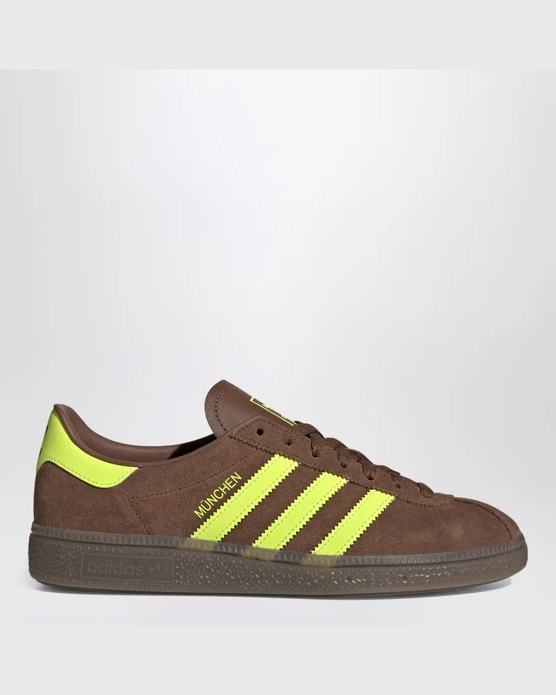 adidas Sneaker München aus braun/gelbem Wildleder Braun