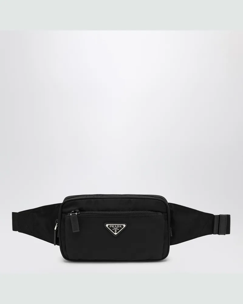 Prada Schwarze Re-Nylon Gürteltasche 