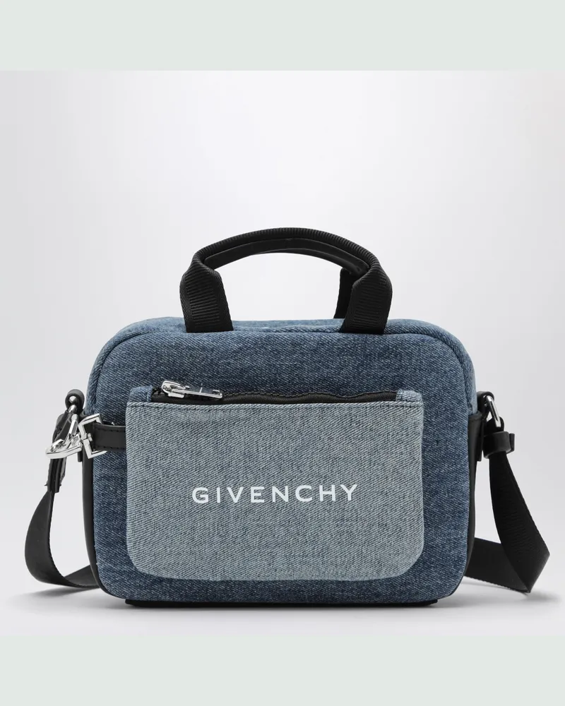 Givenchy Blaue Denim-Tasche mit Logo Blue