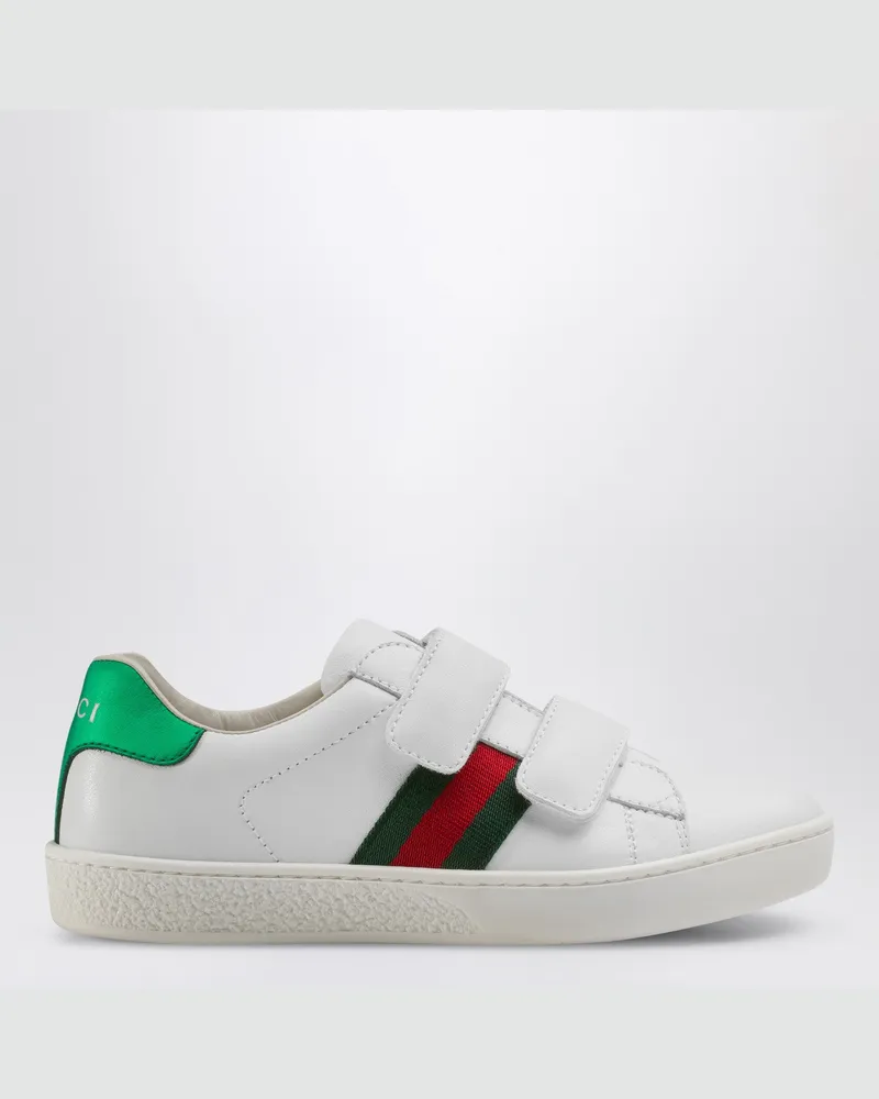 Gucci Ace Sneaker in Weiß mit Webband 