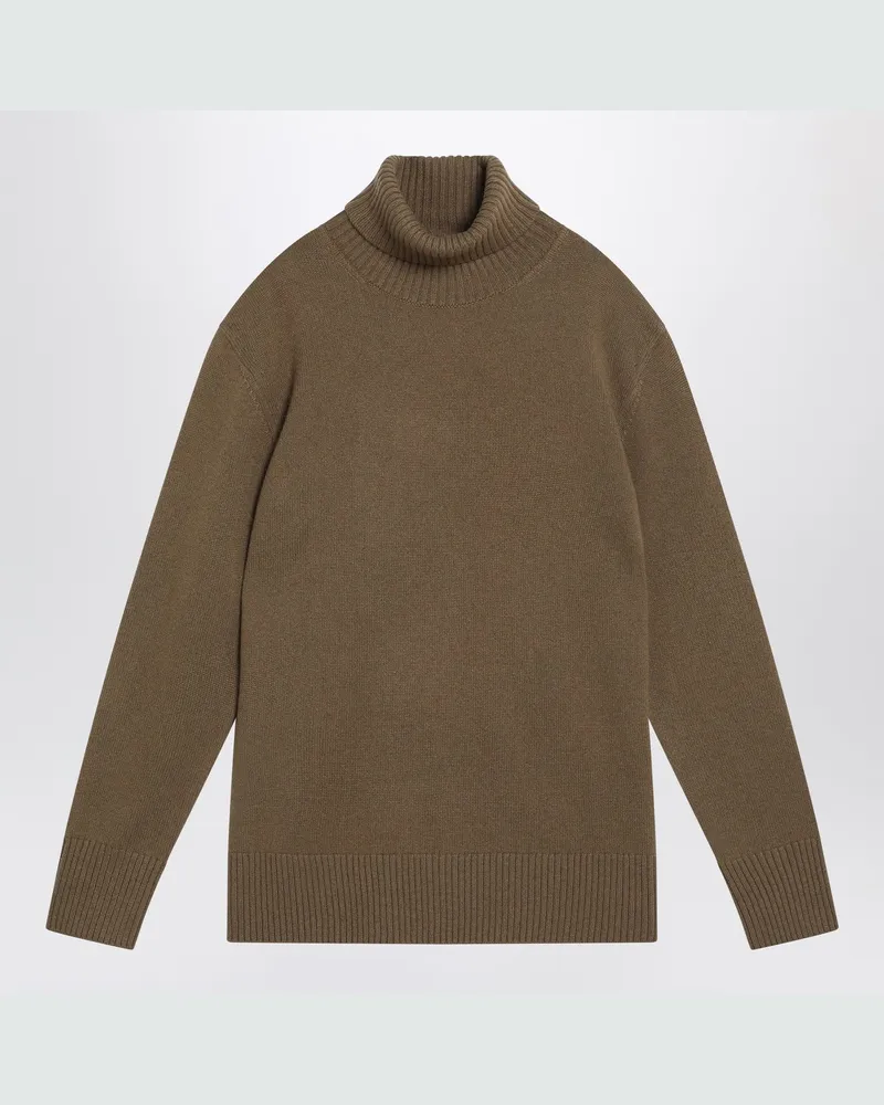 Totême Brauner Rollkragenpullover aus Kaschmir Brown