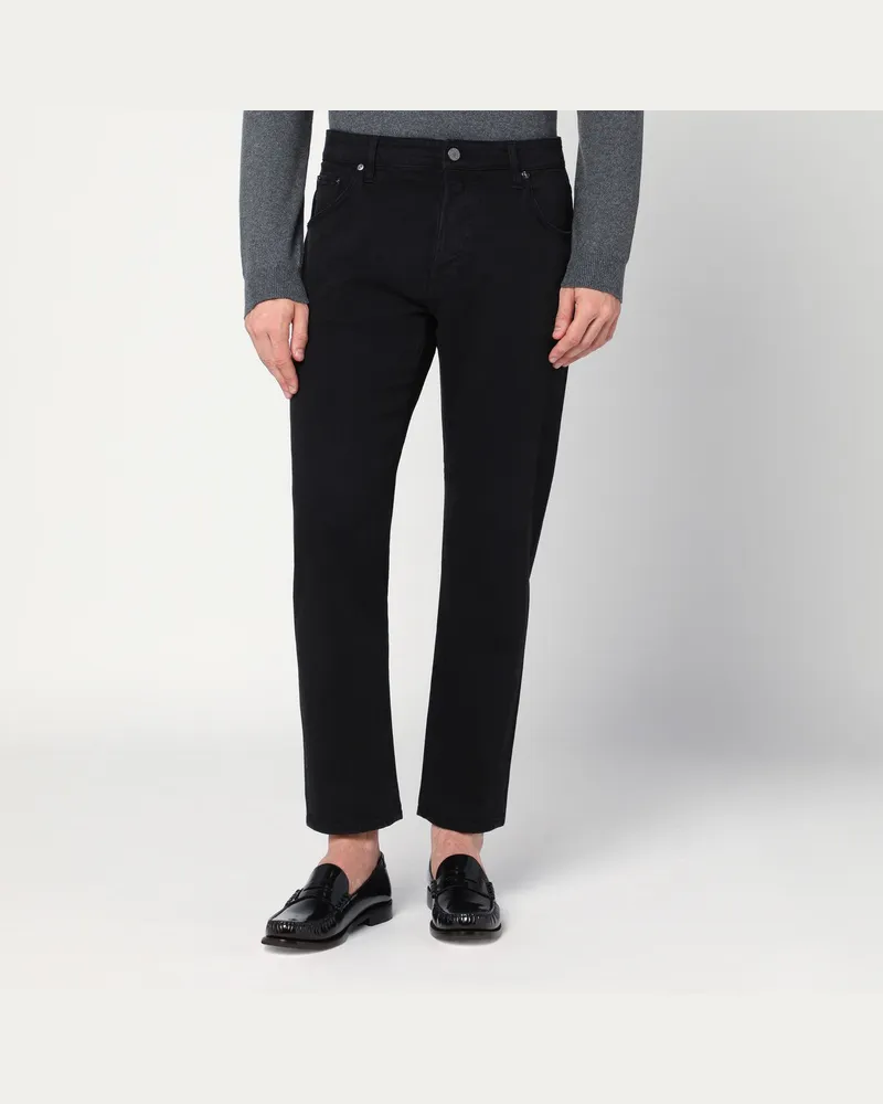 PT TORINO Schwarze Hose aus Baumwolle Black