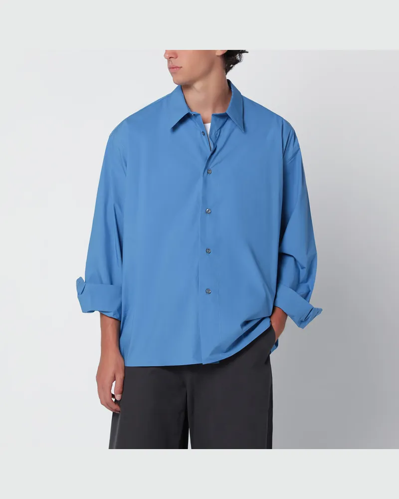 Studio Nicholson Hemd Hal blau aus Baumwolle Blue