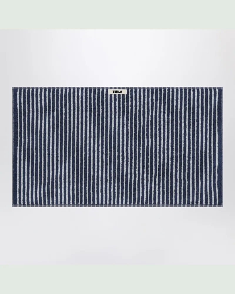 TEKLA Blau gestreiftes Strandtuch 50x90 