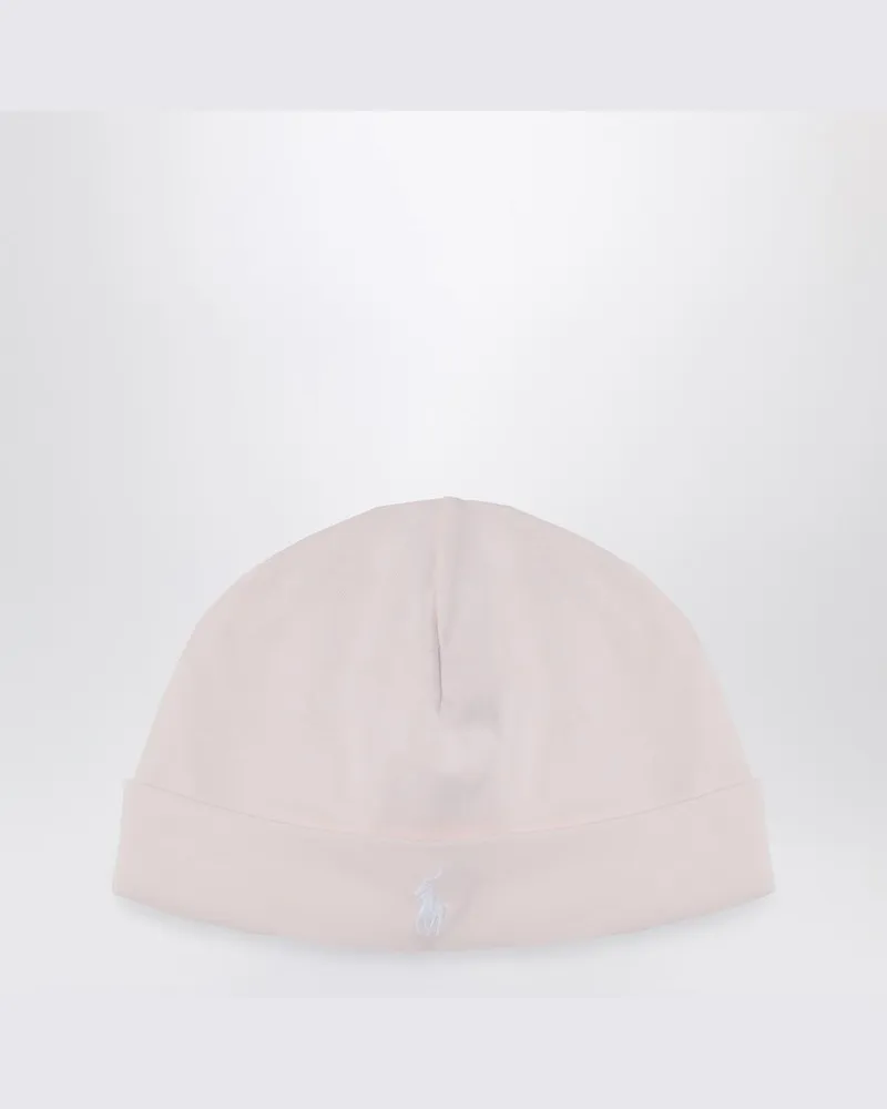 Ralph Lauren Hellrosa Mütze aus Baumwolle mit Logo Rosa
