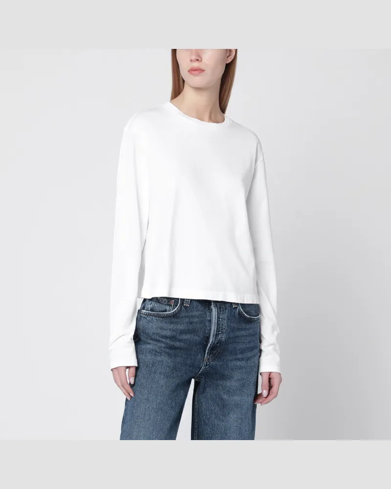 AGOLDE Weißes Oberteil aus Bio-Baumwolle 