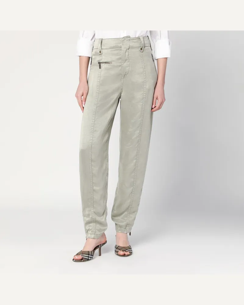 Burberry Hose mit B Shield-Emblem aus Lyocell Beige