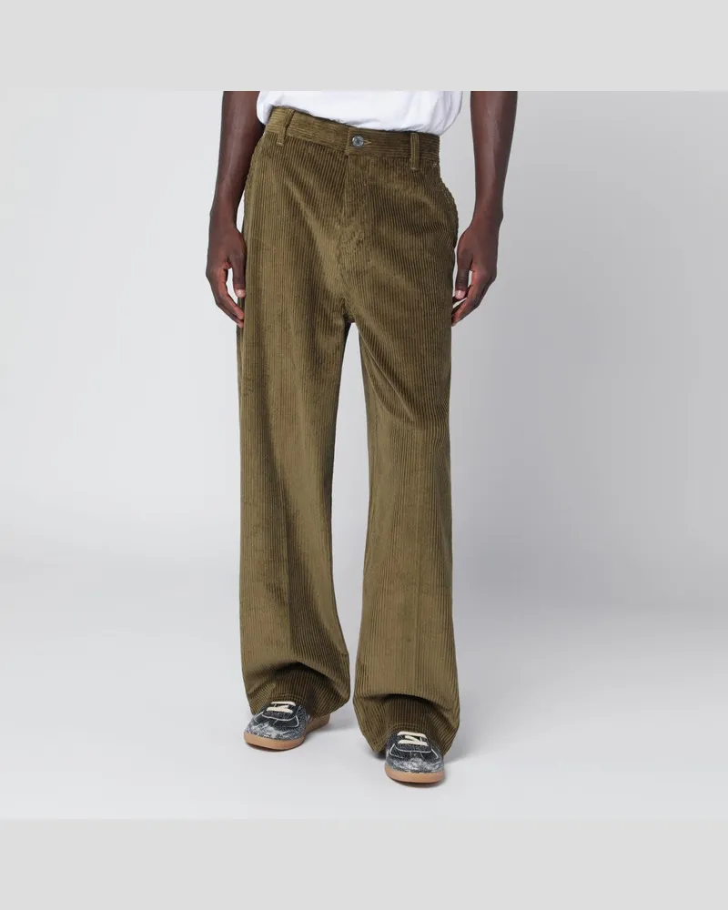 AMI Paris Bronzefarbene Cordhose Braun