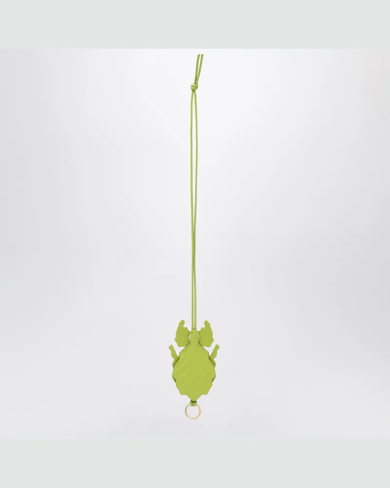 Loewe Grüner Schlüsselanhänger in Blattform eines Insekts Green