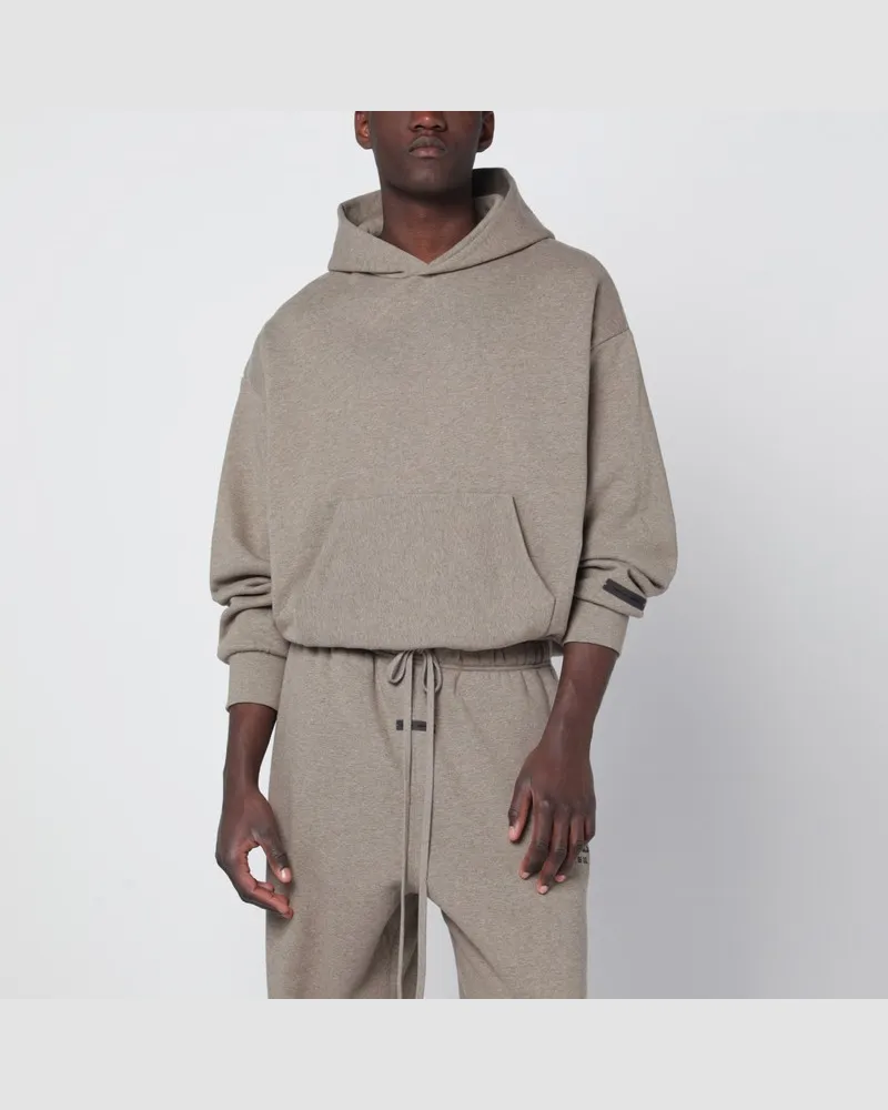 Fear of God Graumelierter Hoodie mit Logoprint Grau